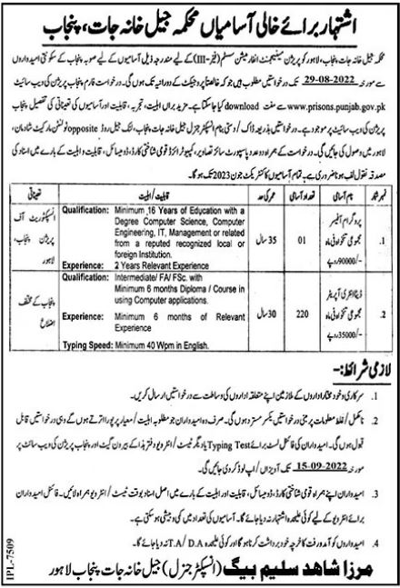 Government Vacancies for Data Entry Operators Jobs 2022