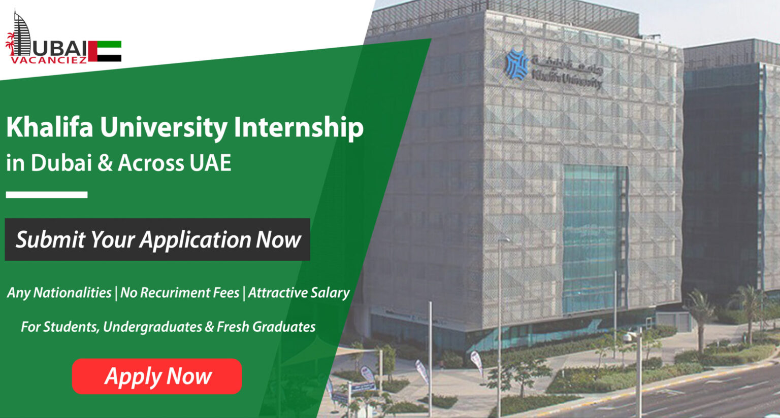 Khalifa University Internship in UAE 2024 for Undergraduates