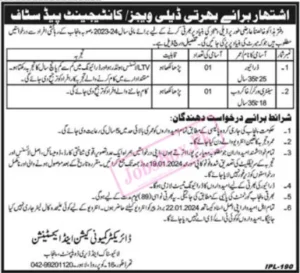 Livestock and Dairy Development Department Punjab Jobs 2024