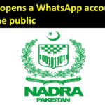 NADRA opens a WhatsApp account to inform the public