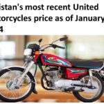 Pakistan’s most recent United Motorcycles price as of January 2024