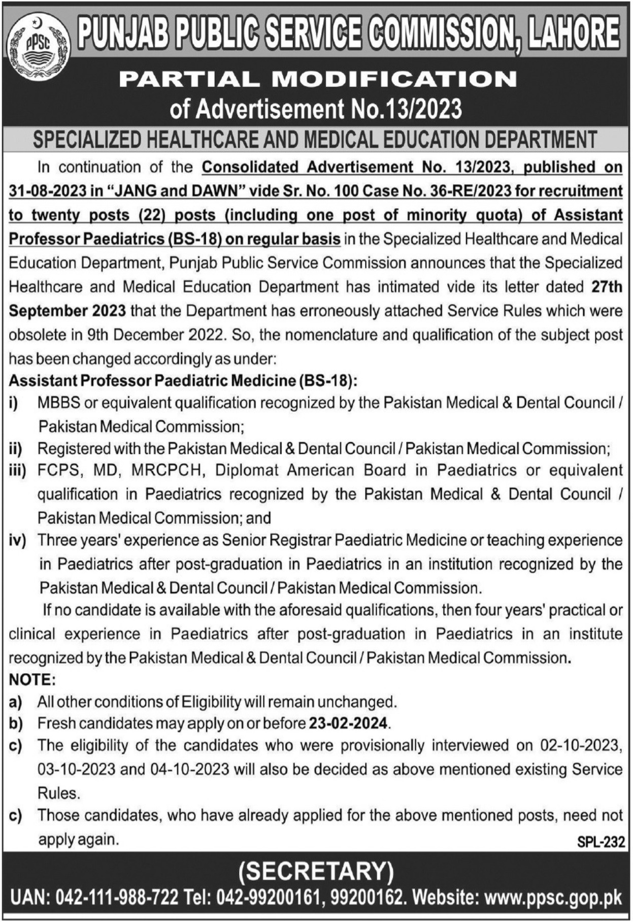 PPSC Job Opportunities in 2024 Punjab Public Service Commission Careers