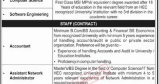Job Opportunities at NUML Multan Campus in 2024