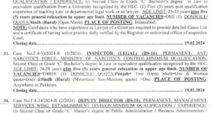 Job Opportunities at FPSC February 2024