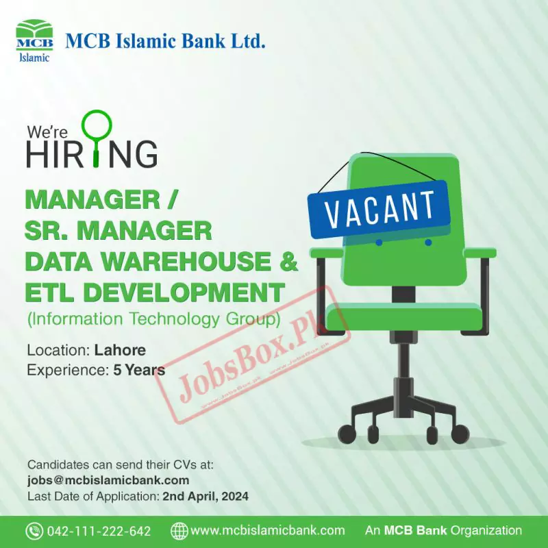MCB Islamic Bank Jobs 2024 Apply Online