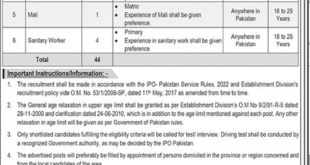 Govt of Pakistan Ministry of Commerce IPOP Jobs 2024