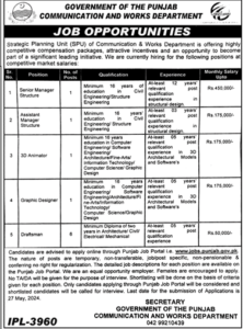 Communication & Works Department Government of the Punjab Jobs May 2024