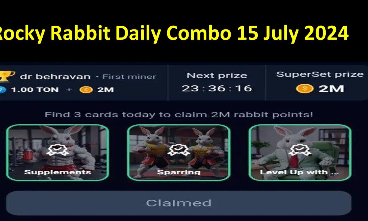 Rocky Rabbit Daily Combo 15 July 2024