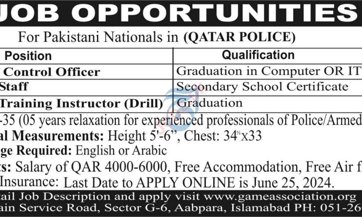 Qatar Police Jobs 2024 - Apply Online Now