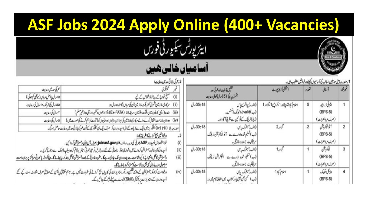 ASF Jobs 2024