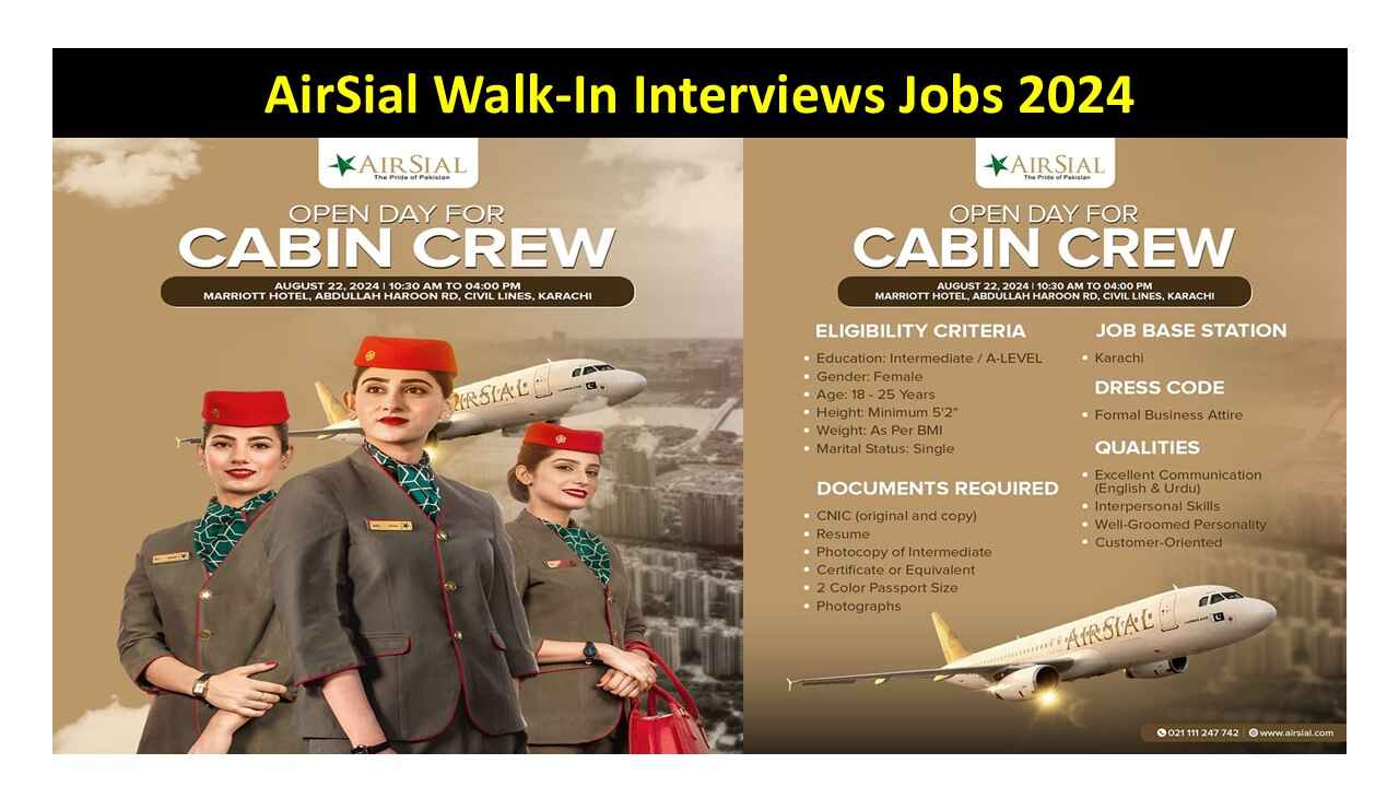 AirSial Walk-In Interviews Jobs 2024