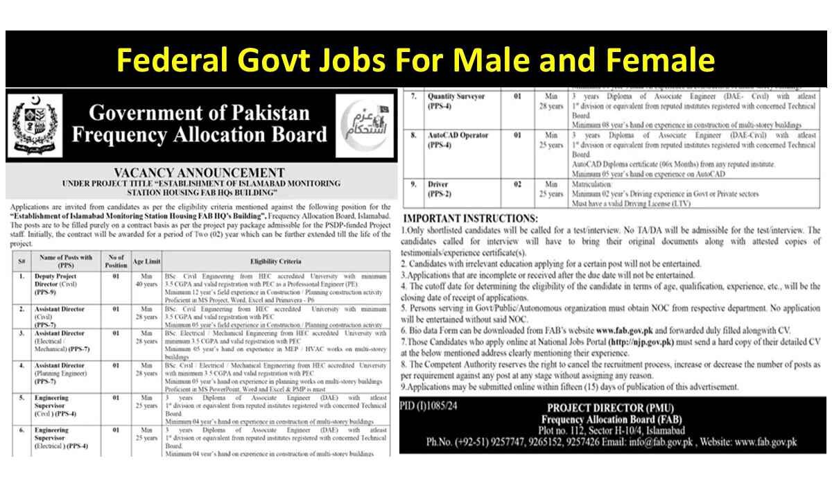 Federal Govt Jobs