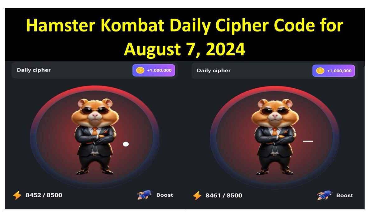 Hamster Kombat Daily Cipher Code for August 7, 2024