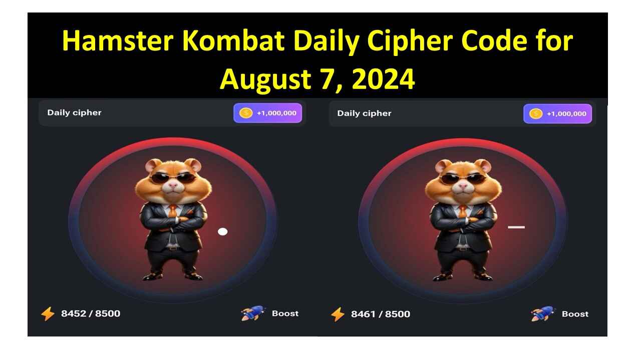 Hamster Kombat Daily Cipher Code for August 7, 2024