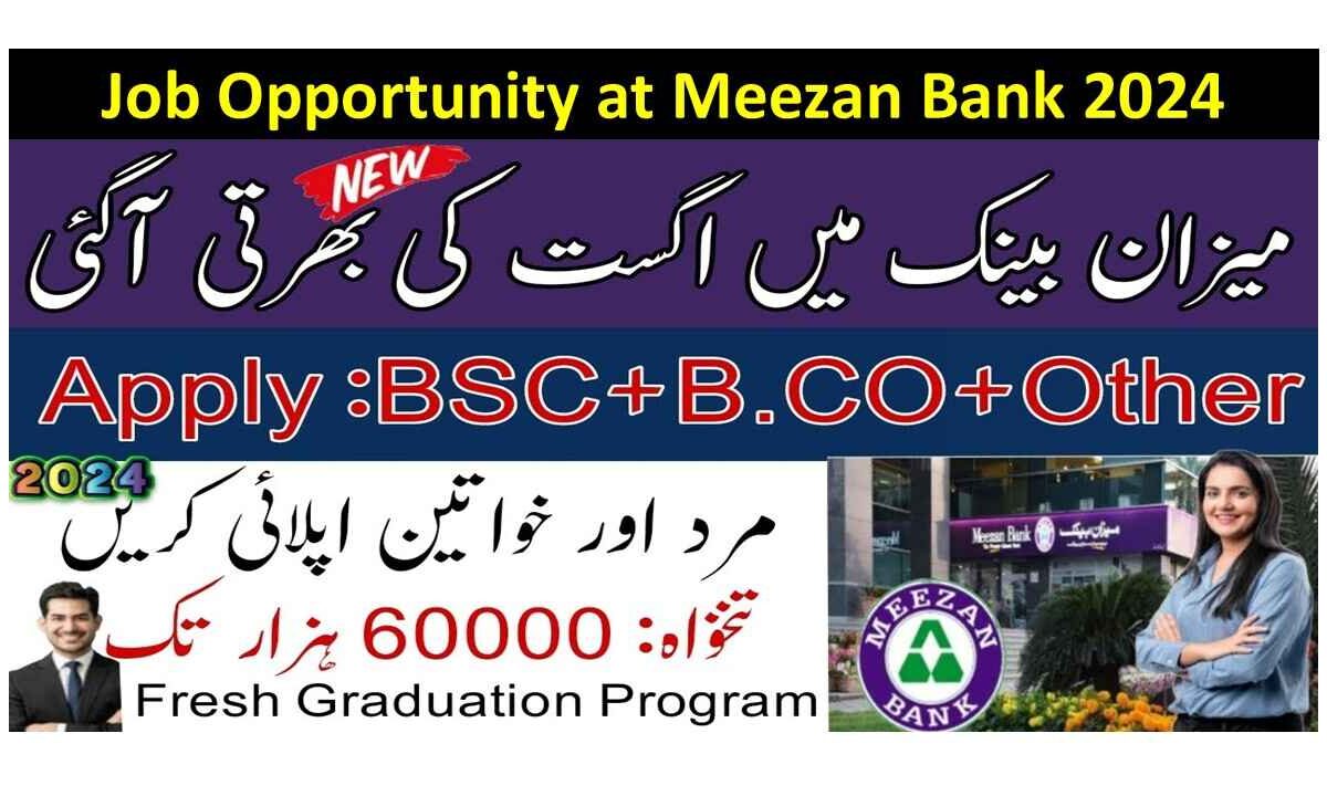 Job Opportunity at Meezan Bank 2024