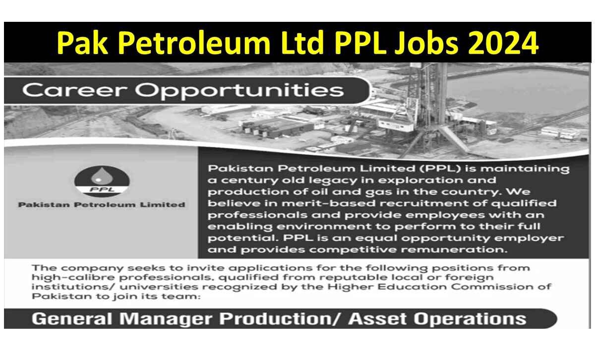 Pak Petroleum Ltd PPL Jobs 2024