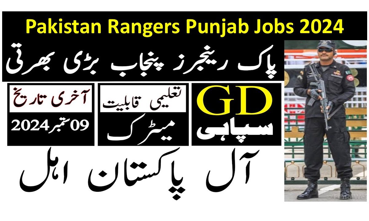 Pakistan Rangers Punjab Jobs 2024