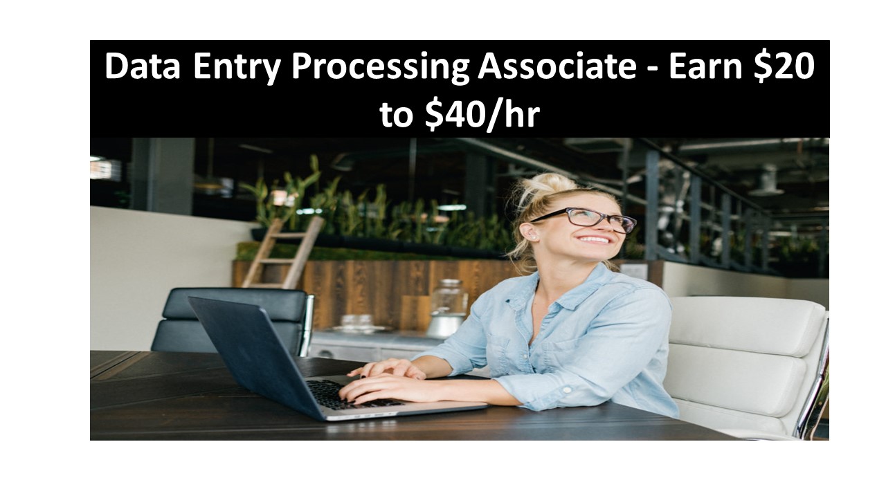 Data Entry Processing Associate 