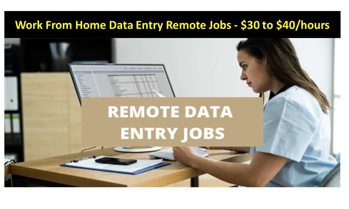 Work From Home Data Entry Remote Jobs