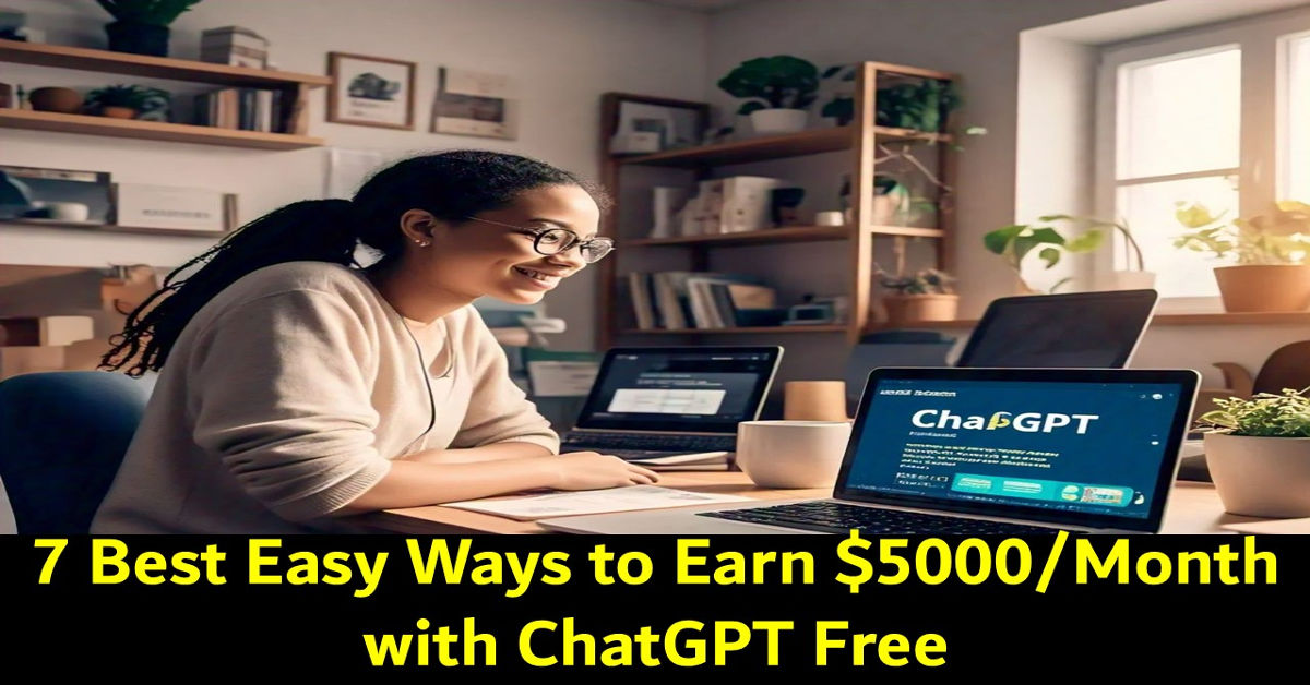 7 Best Easy Ways to Earn $5000Month with ChatGPT Free