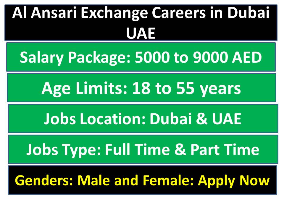 Al Ansari Exchange Careers in Dubai UAE