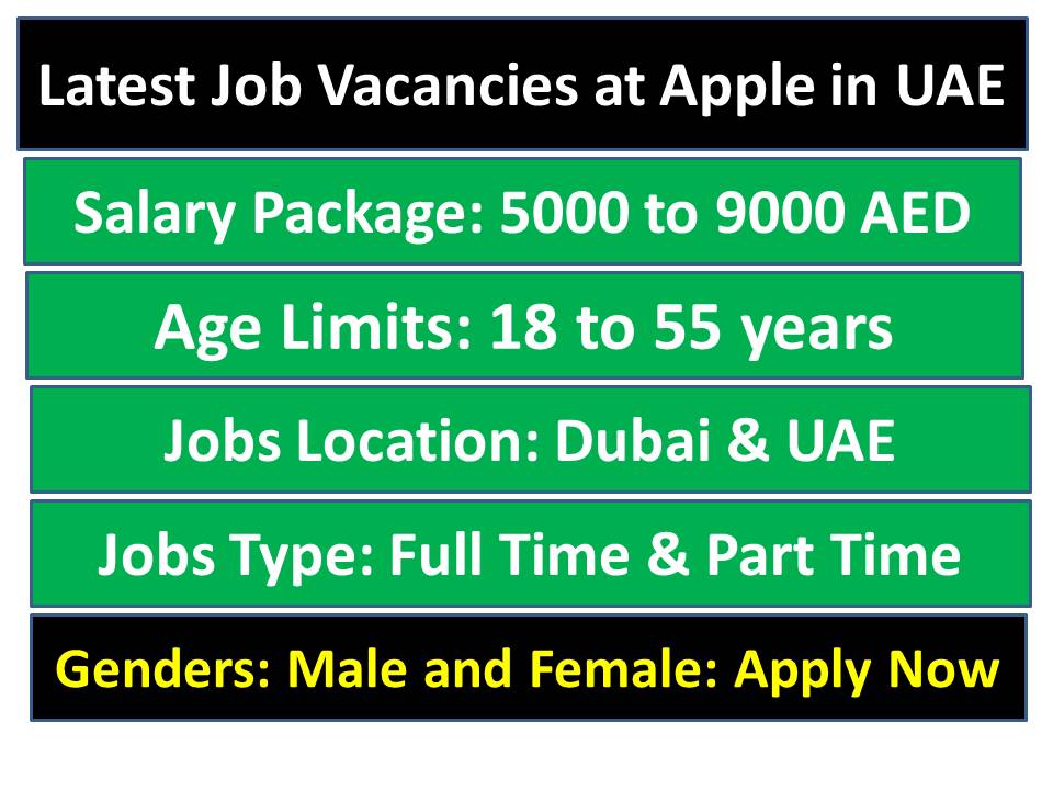 Latest Job Vacancies at Apple in UAE