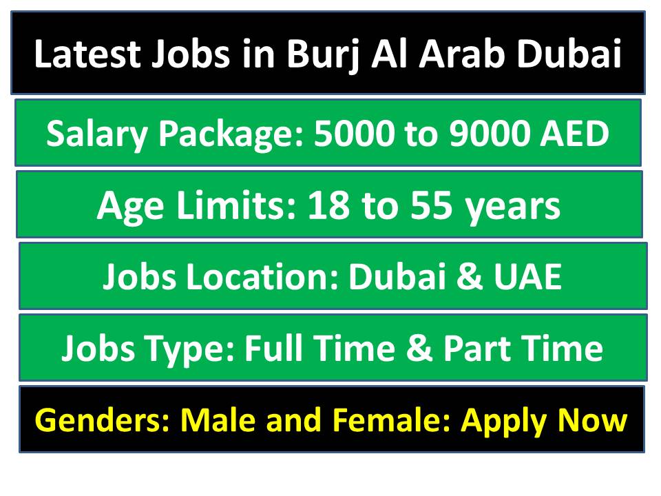 Latest Jobs in Burj Al Arab Dubai