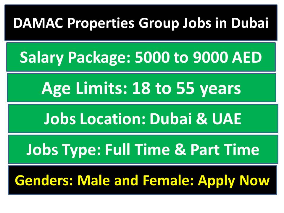 DAMAC Properties Group Jobs in Dubai