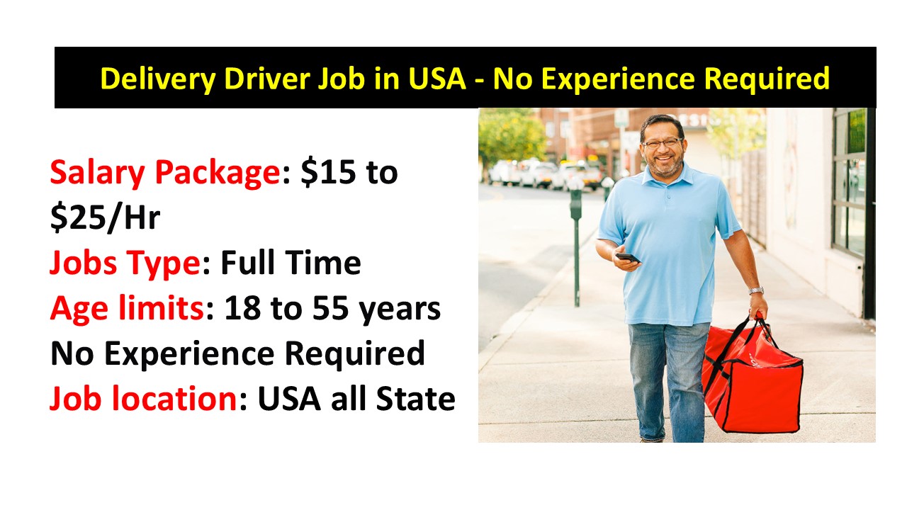 Delivery Driver Job in USA