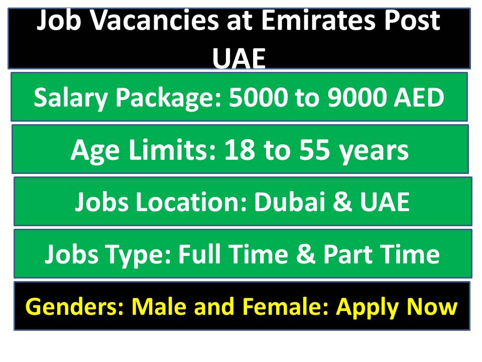 Job Vacancies at Emirates Post UAE