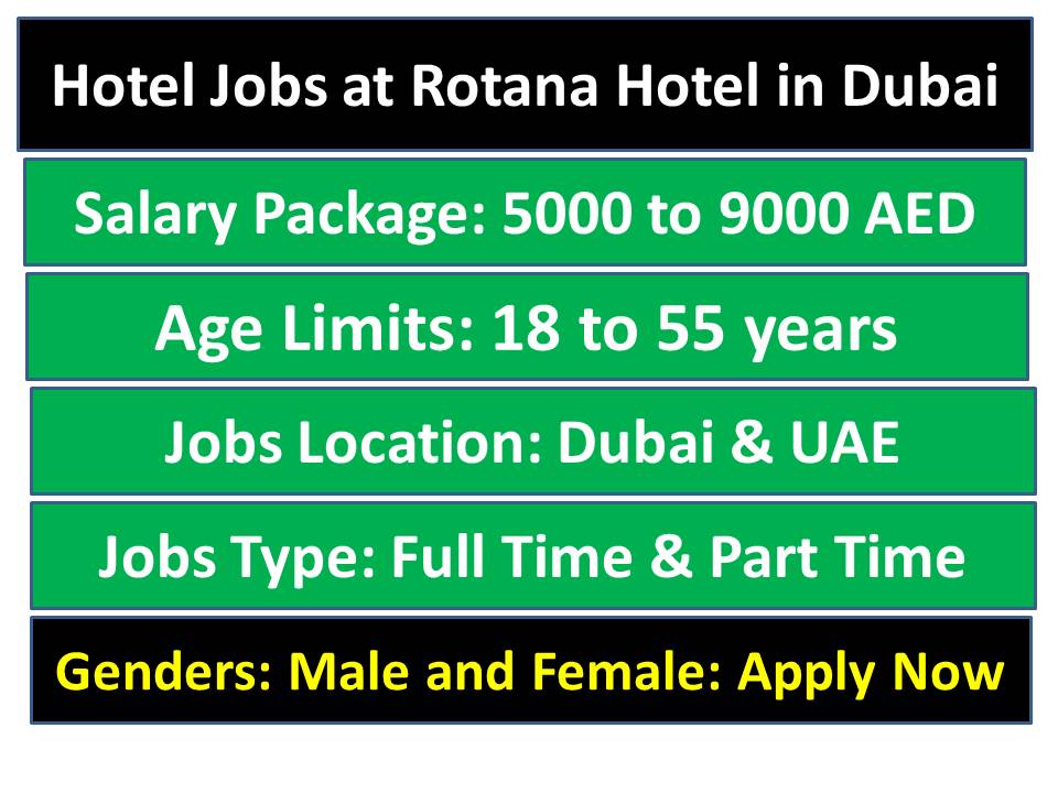 Hotel Jobs at Rotana Hotel in Dubai