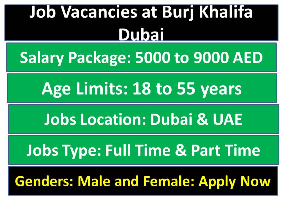 Job Vacancies at Burj Khalifa Dubai