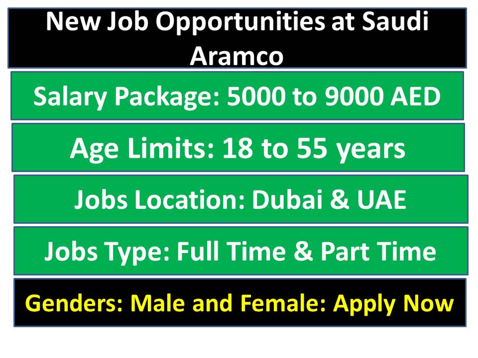 New Job Opportunities at Saudi Aramco