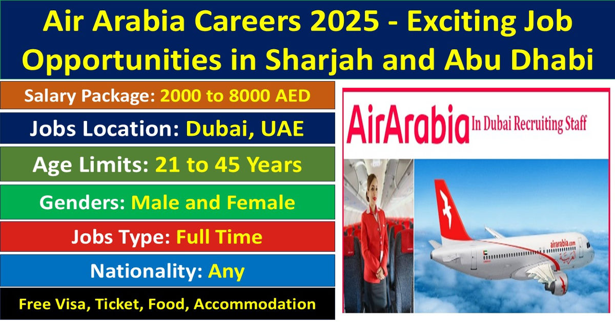 Air Arabia Careers 2025