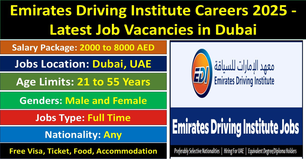 Emirates Driving Institute Careers 2025