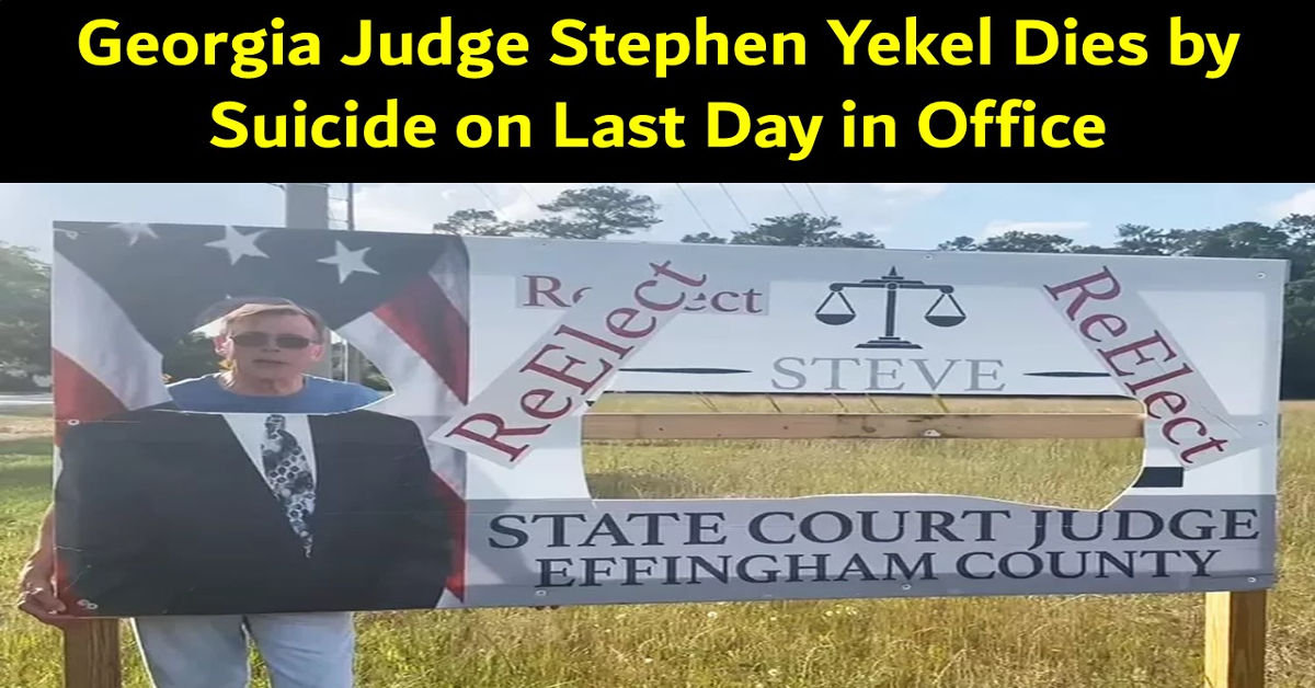 Georgia Judge Stephen Yekel Dies by Suicide on Last Day in Office