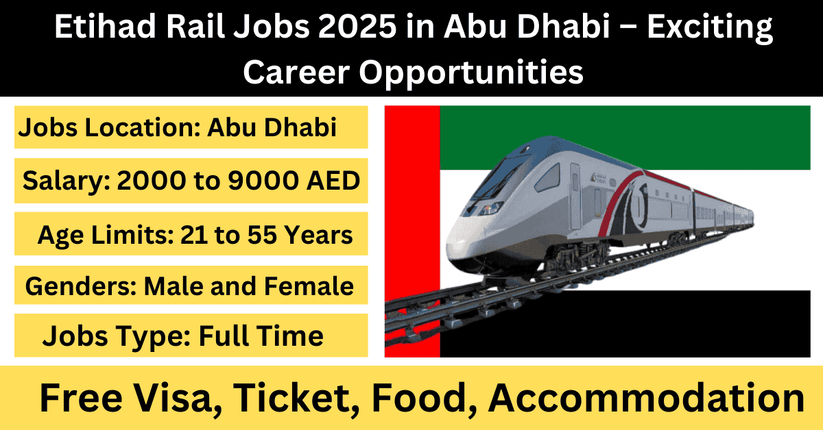 Etihad Rail Jobs 2025 in Abu Dhabi