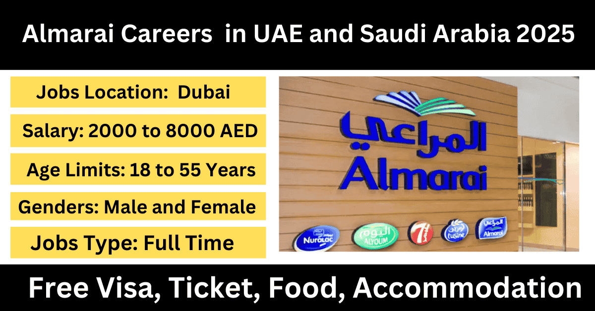 Almarai Careers in UAE and Saudi Arabia 2025