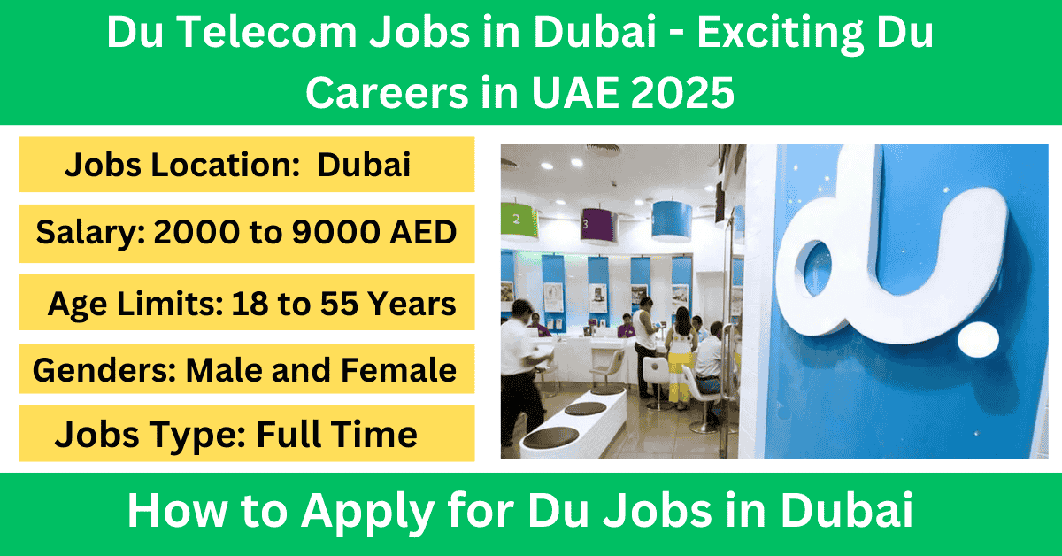 Du Telecom Jobs in Dubai
