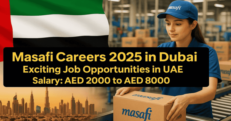 Masafi Careers 2025 in Dubai