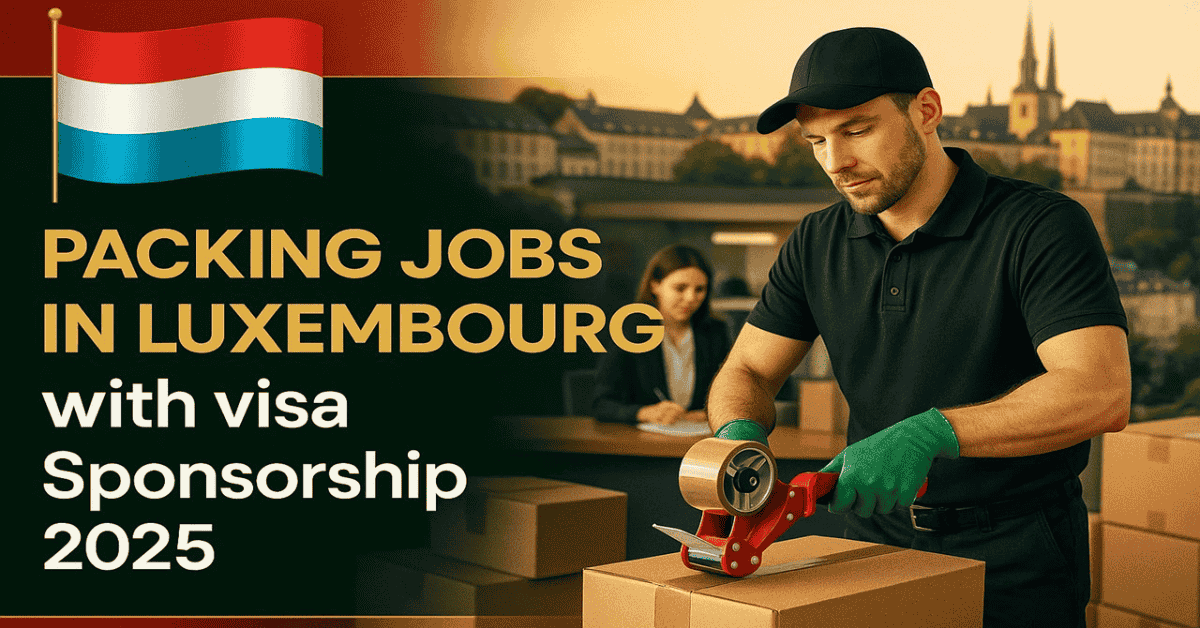 Packing Jobs in Luxembourg with visa Sponsorship 2025