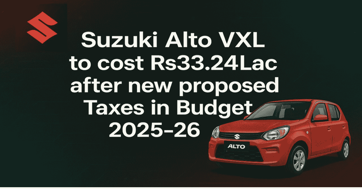 Suzuki Alto VXL Price