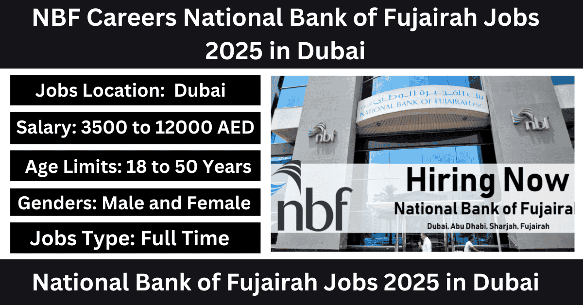 NBF Careers National Bank of Fujairah Jobs 2025 in Dubai
