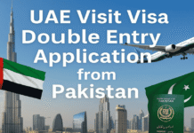 UAE Visit Visa Double Entry Application from Pakistan