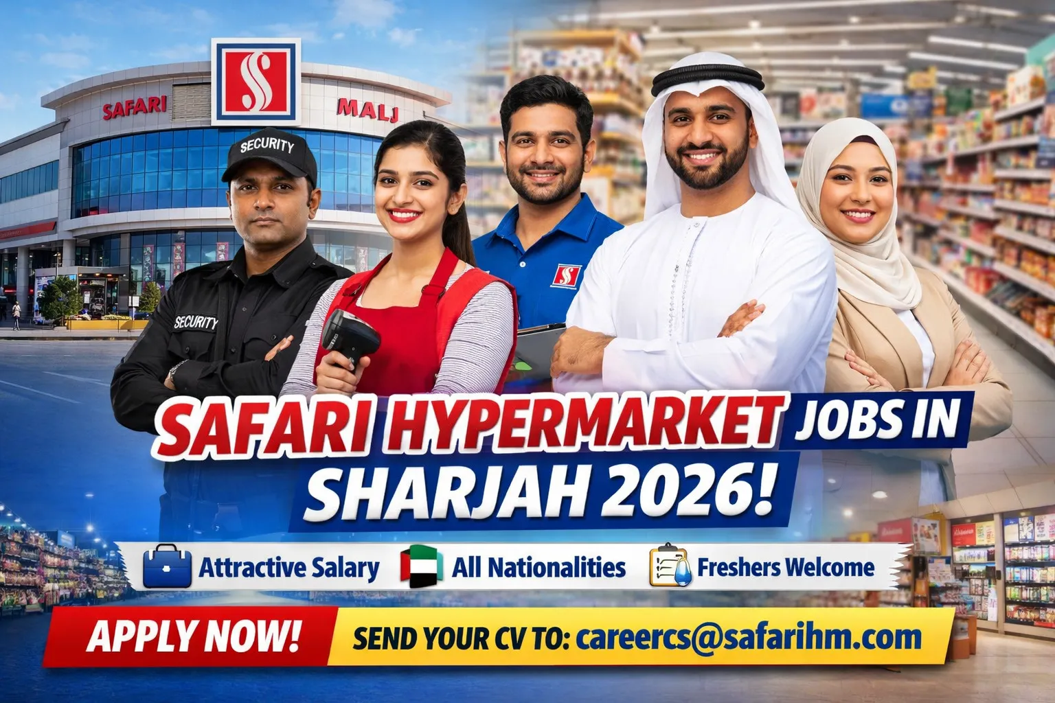 Safari Hypermarket Jobs in Sharjah