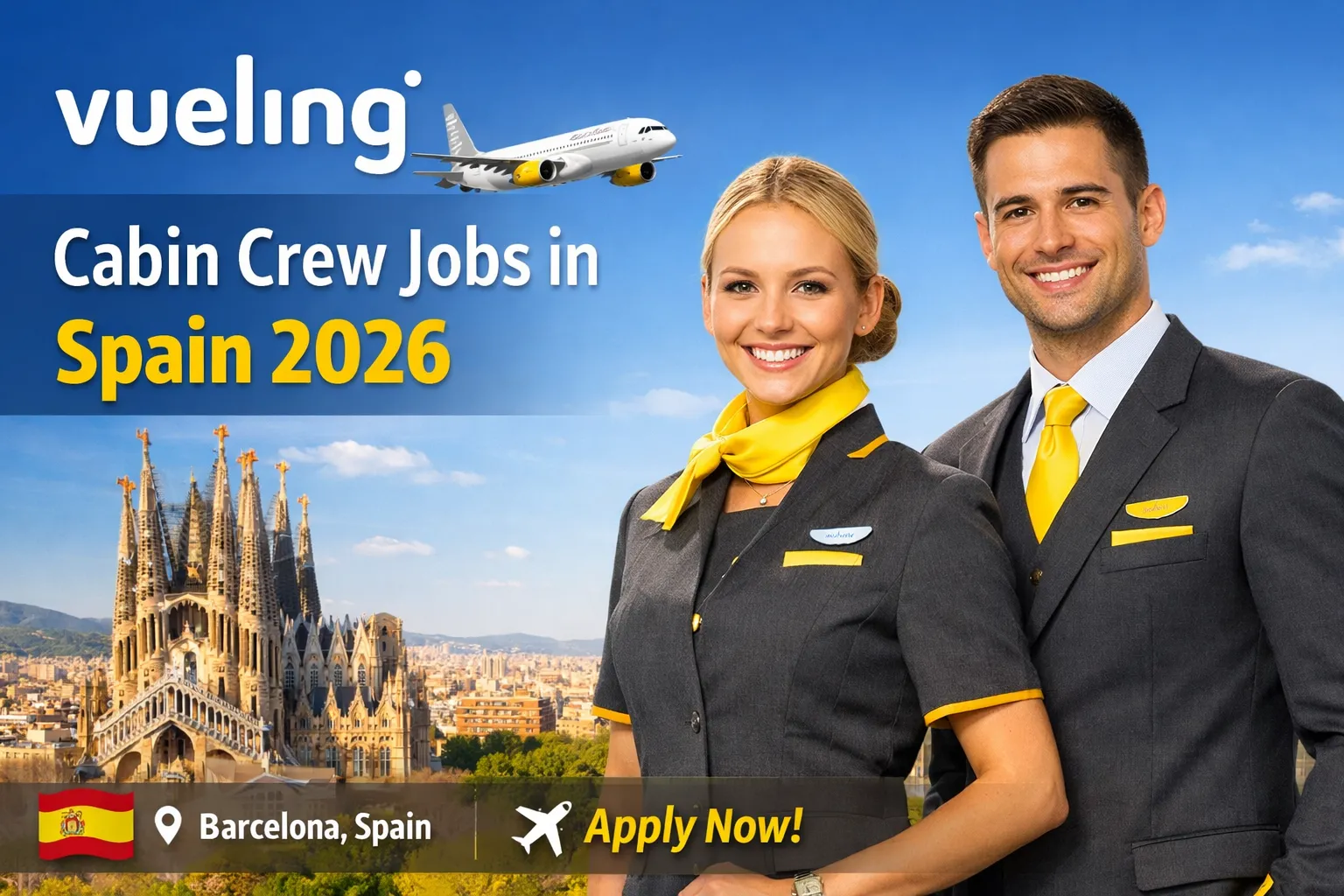Vueling Cabin Crew Jobs in Spain 2026
