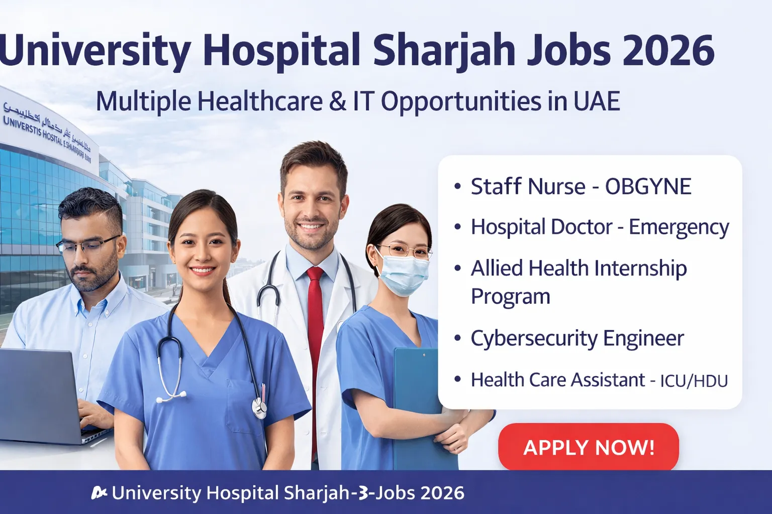 University Hospital Sharjah Jobs 2026