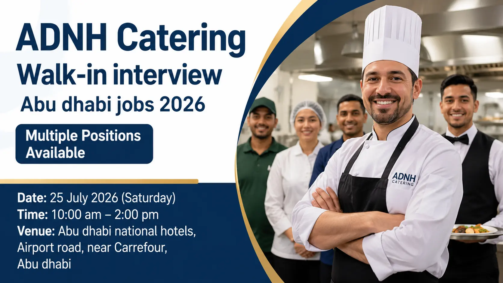 ADNH Catering Walk-In Interview 2026 in Abu Dhabi