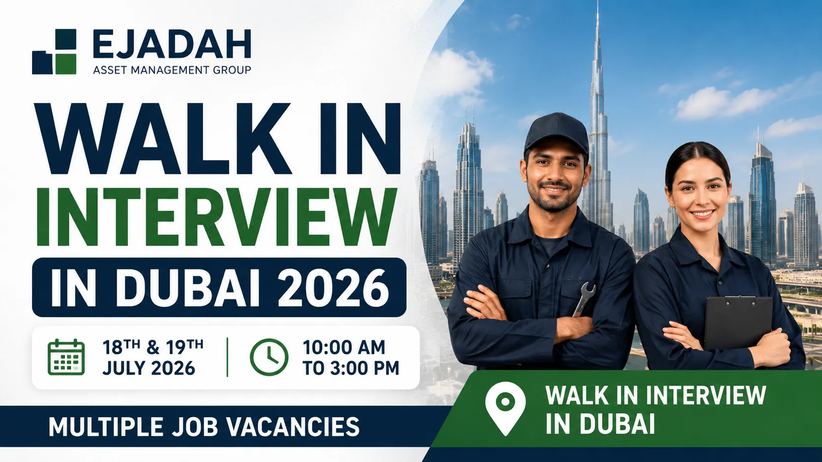 Ejadah Walk in Interview in Dubai 2026