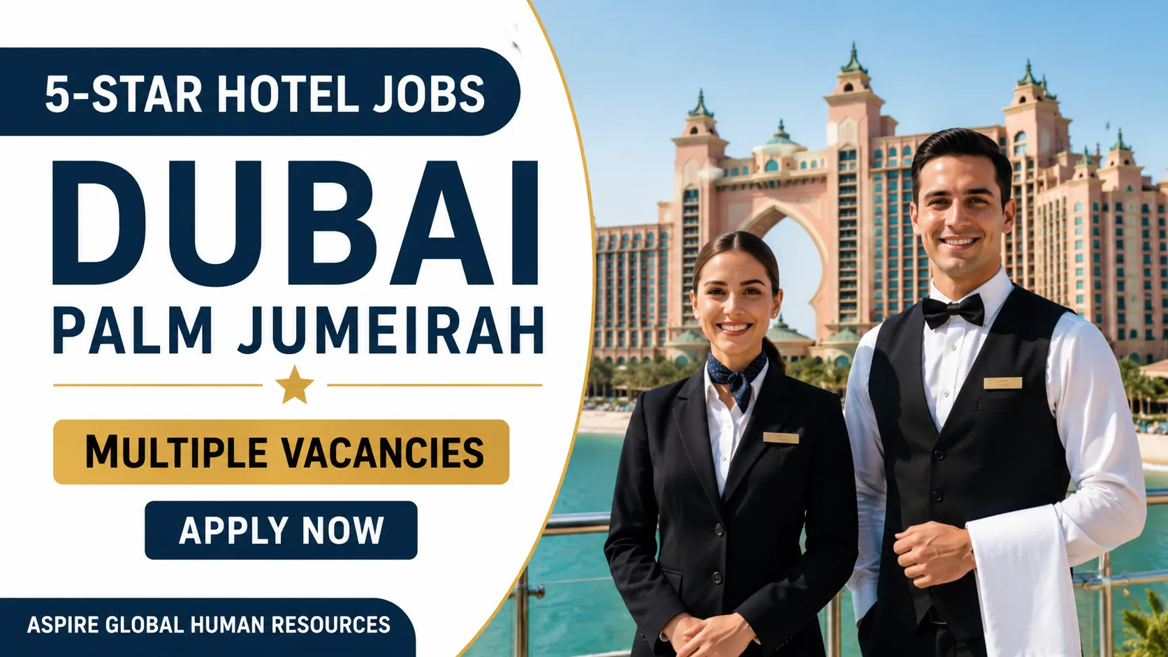 Hiring for Luxury 5-Star Hotel Jobs in Dubai (Palm Jumeirah) 2026